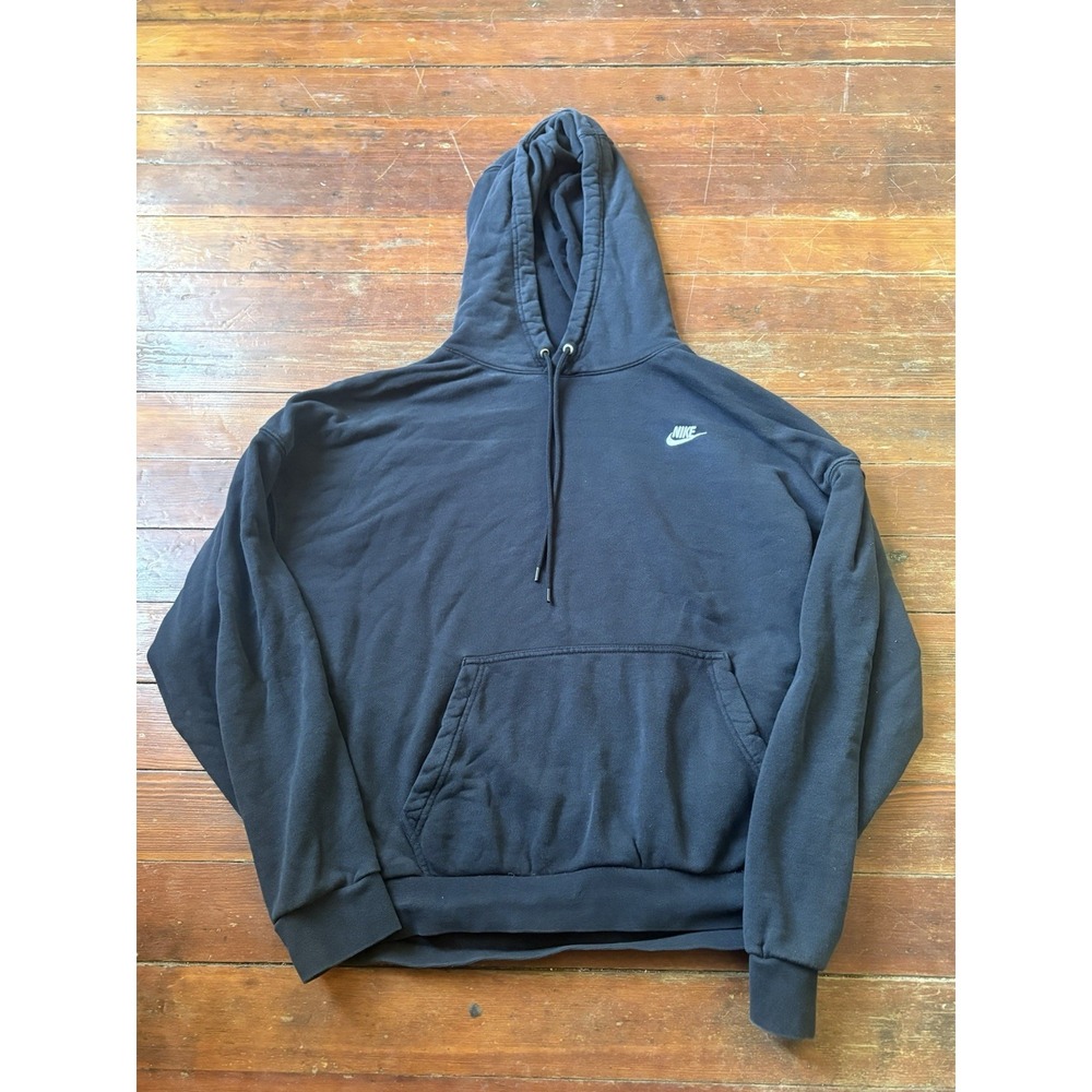 Nike Fleece Oversized Pullover Hoodie Women's Size XS Black